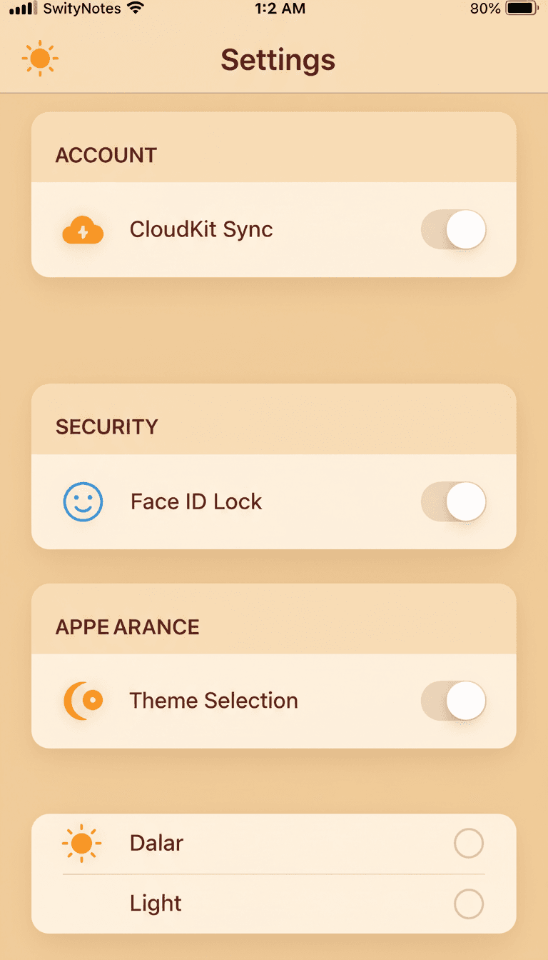 SwiftyNotes Lock Screen widget and quick-capture entry point